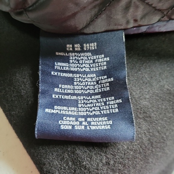 Tommy Hilfiger Men's Wool Walking Coat Trench Coat with Plaid Scarf - Picture 10 of 11